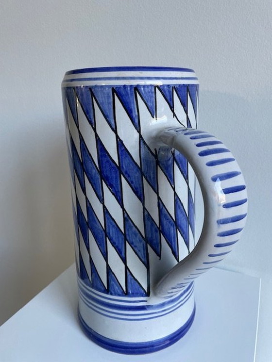 Image 1 of Ungarische große Vase / Pul - 31Cm hoch, handbemalt