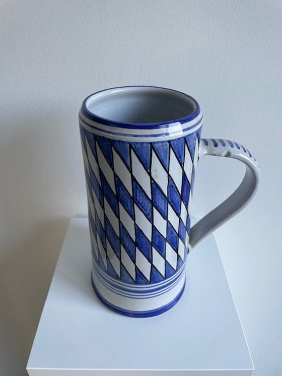 Image 1 of Ungarische große Vase / Pul - 31Cm hoch, handbemalt