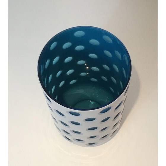 Image 1 of Vintage-Glasüberfangvase 1970