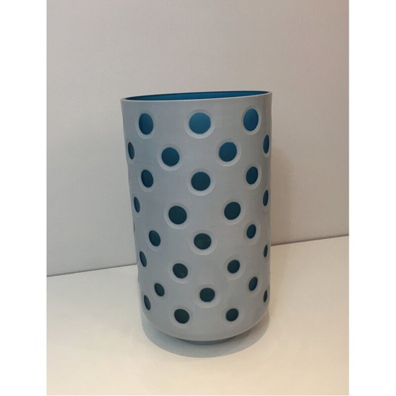 Image 1 of Vintage-Glasüberfangvase 1970