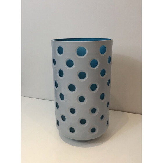 Image 1 of Vintage-Glasüberfangvase 1970