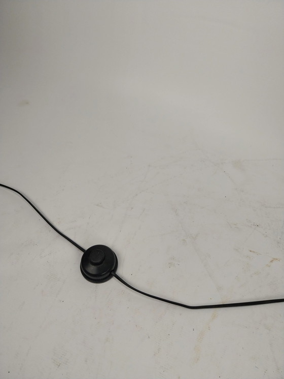 Image 1 of Bohemian Stehlampe aus plissiertem Stoff, Cocoon Stehlampe Japandi