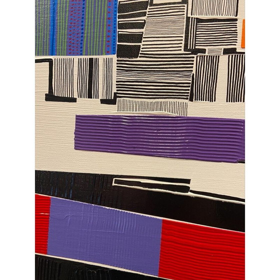 Image 1 of Acryl auf alter Leinwand "Les Champs de Keukenhoff" von Alain Carpentier