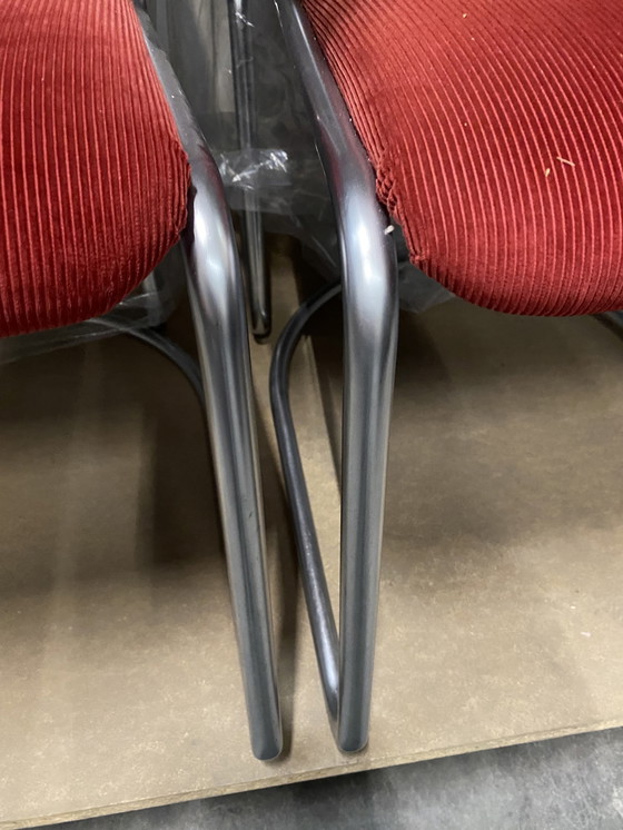 Image 1 of 31x Gebr van der Stroom Niederländische Originale Modell Gispen R413 Stühle