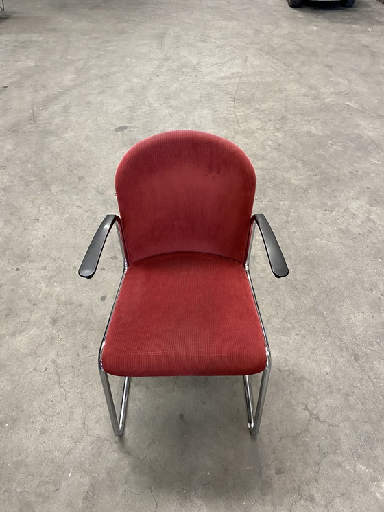 Image 1 of 31x Gebr van der Stroom Niederländische Originale Modell Gispen R413 Stühle