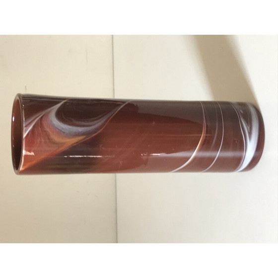 Image 1 of Vase aus Glas mit Paste und Schnecke von Maure Veil, 1960