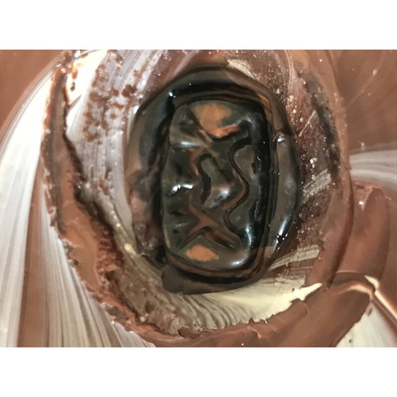 Image 1 of Vase aus Glas mit Paste und Schnecke von Maure Veil, 1960