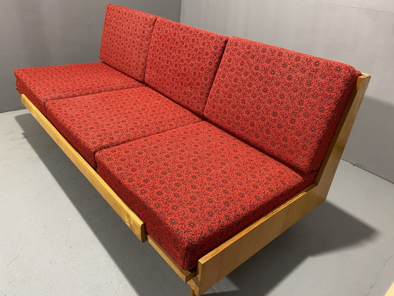 Image 1 of Klappsofa aus der Mitte des Jahrhunderts von Drevotvar, 1970er Jahre, Tschechoslowakei