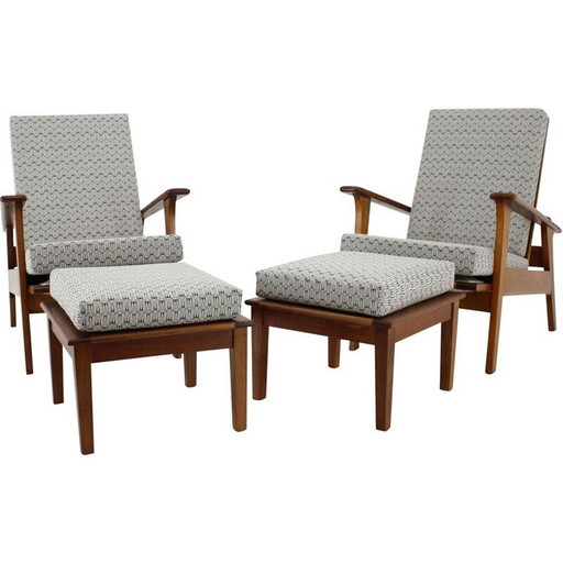 Antonin Heythum Wohnzimmergarnitur, Tschechoslowakei 1930er Jahre