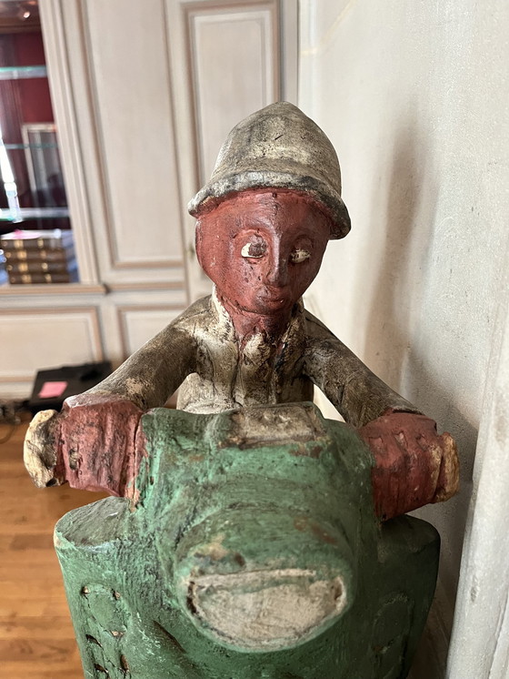 Image 1 of Vintage Holz Koloniale Statue