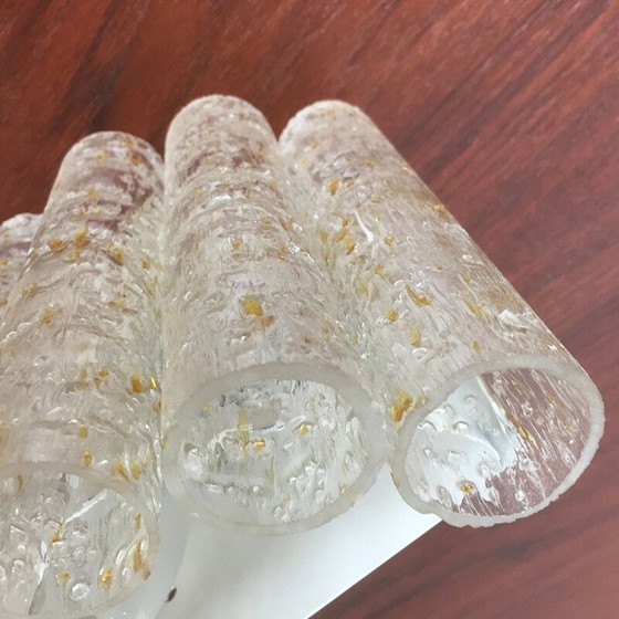 Image 1 of Vintage Wandleuchte aus Glas und Metall von Doria, Deutschland 1960