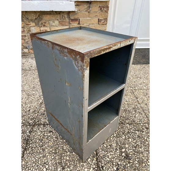 Image 1 of Vintage Nachttisch aus Metall, 1950