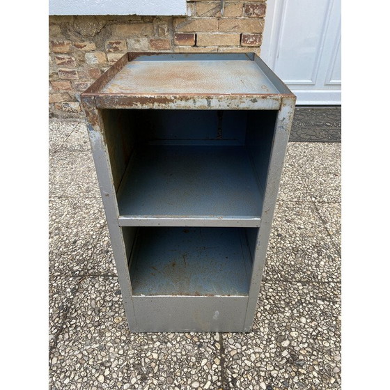 Image 1 of Vintage Nachttisch aus Metall, 1950