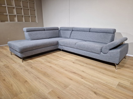 Montel Urban - Ecksofa - Grau - Stoff - Design - Verstellbar