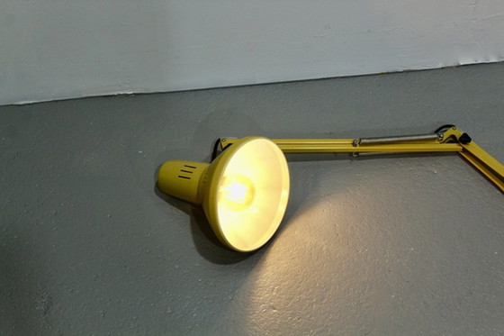 Image 1 of Vintage gelbe Schreibtischlampe, Architektenlampe - LEDU, 1970er Jahre