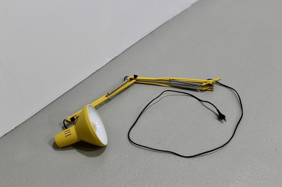 Image 1 of Vintage gelbe Schreibtischlampe, Architektenlampe - LEDU, 1970er Jahre