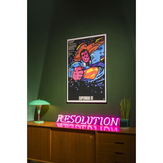 Image 1 of Vintage-Filmplakat "Superman III" von Waldemar Świerz, Polen 1985