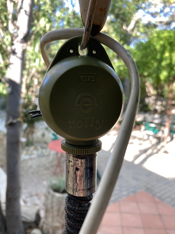 Image 1 of Italienischer Kronleuchter, Vintage, 4 Opaline Plexiglas, Space Age