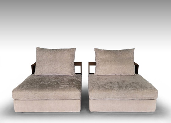 Image 1 of 2X Flexform Groundpiece 1-Sitz Sofa