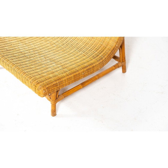 Image 1 of Vintage-Bank aus Korbgeflecht, Italien 1970