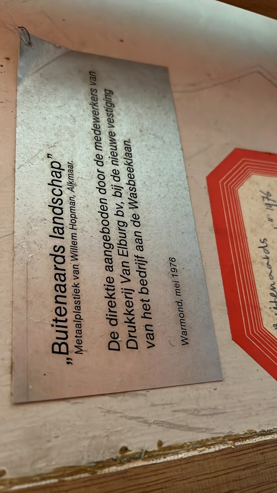 Image 1 of Metallplastik von Willem Hopman aus den 1970er Jahren