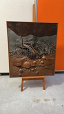 Metallplastik von Willem Hopman aus den 1970er Jahren
