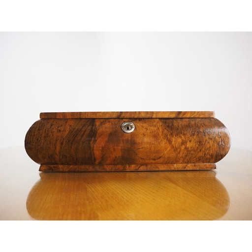 Vintage Holz-Schmuckkästchen Art Deco, Deutschland 1920