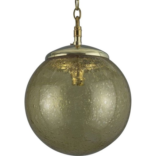 Hängeleuchte aus Glas, 1970