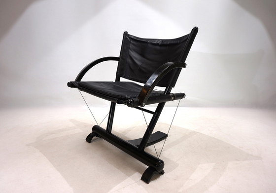 Image 1 of Weishäupl Werkstätten String Leather Lounge Chair, 1980