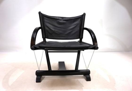 Image 1 of Weishäupl Werkstätten String Leather Lounge Chair, 1980