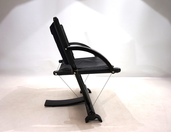 Image 1 of Weishäupl Werkstätten String Leather Lounge Chair, 1980