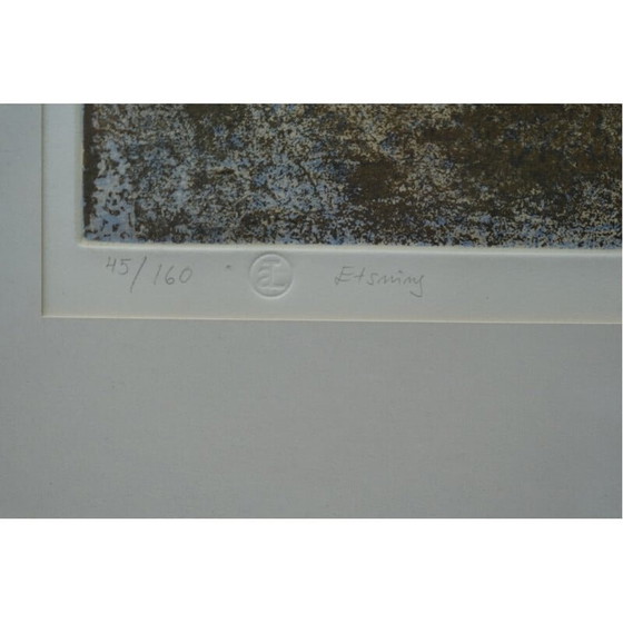 Image 1 of Alte Lithographie von Bertil Mauritzon, 1980-1982