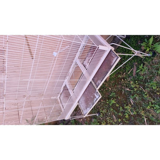 Image 1 of Voliere aus weißem Metall, 1950-1960