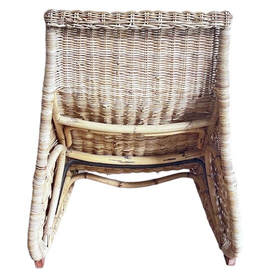 Image 1 of Rattan-Liege im Vintage-Look