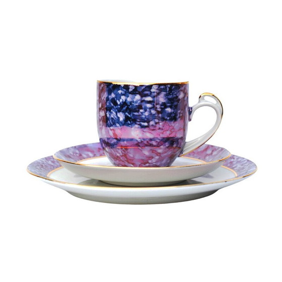 Image 1 of Frühstücksgeschirr aus Marmor für Victoria Tableware, Tschechoslowakei 1980