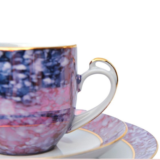 Image 1 of Frühstücksgeschirr aus Marmor für Victoria Tableware, Tschechoslowakei 1980
