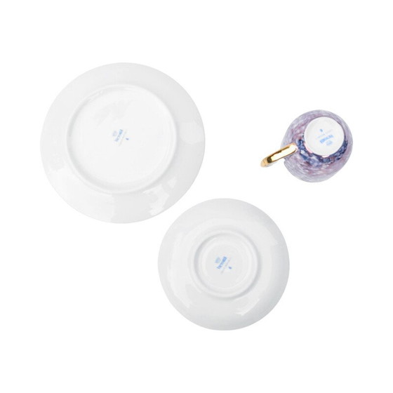 Image 1 of Frühstücksgeschirr aus Marmor für Victoria Tableware, Tschechoslowakei 1980