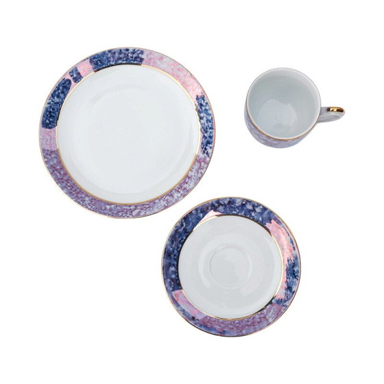 Image 1 of Frühstücksgeschirr aus Marmor für Victoria Tableware, Tschechoslowakei 1980