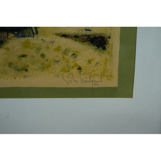 Image 1 of Abstrakte Lithografie von Gosta Lindqvist, 1954