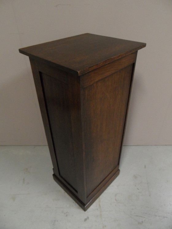 Image 1 of Vintage Rollladenschrank aus Eiche mit Schubladen