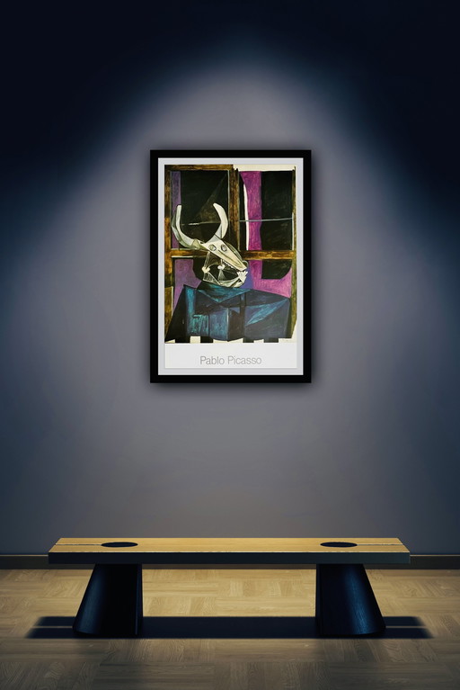 Pablo Picasso: "Nature Morte Au Crane De Boeuf". Auf der Platte signiert.