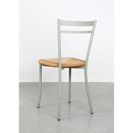 Image 1 of Alter Stroh- und Metallstuhl, Italien