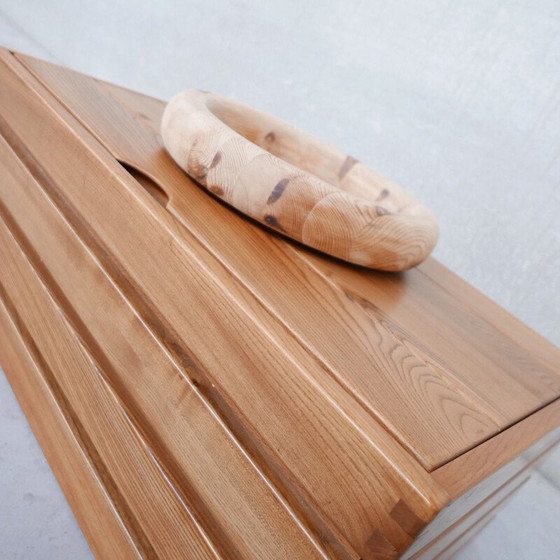 Image 1 of Mid Century Holzschale aus Kiefer, Belgien 1970er Jahre