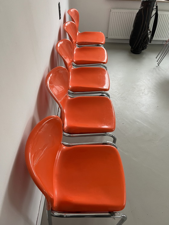 Image 1 of Satz von 5 Kunststoff-Schaukelstühlen Sm 400 Gerd Lange