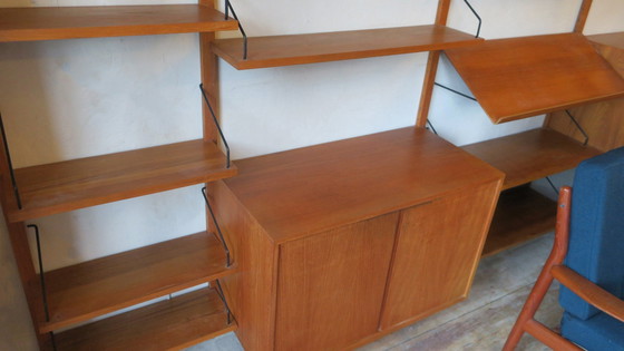 Image 1 of Umfangreiches dänisches modulares Regalsystem aus Teakholz von Poul Cadovius für Cado Royal 1950-60