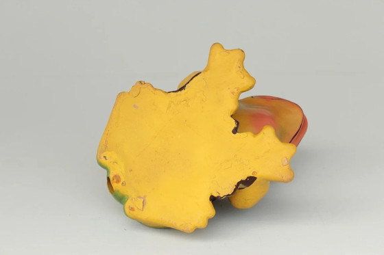 Image 1 of Großer Keramikfrosch Als Wasserspeier, Mid-Century Gartenfigur