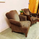 2x Sessel mit Leopardenmuster