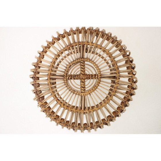 Image 1 of Mid-Century Rattanhocker, Tschechoslowakei 1960er Jahre