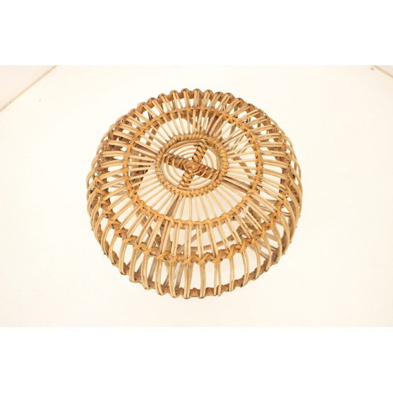 Image 1 of Mid-Century Rattanhocker, Tschechoslowakei 1960er Jahre