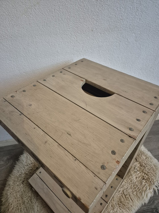 Image 1 of Seltene Original 1970er Hans Dom Van Der Laan Hocker Tisch Bosssche Schule